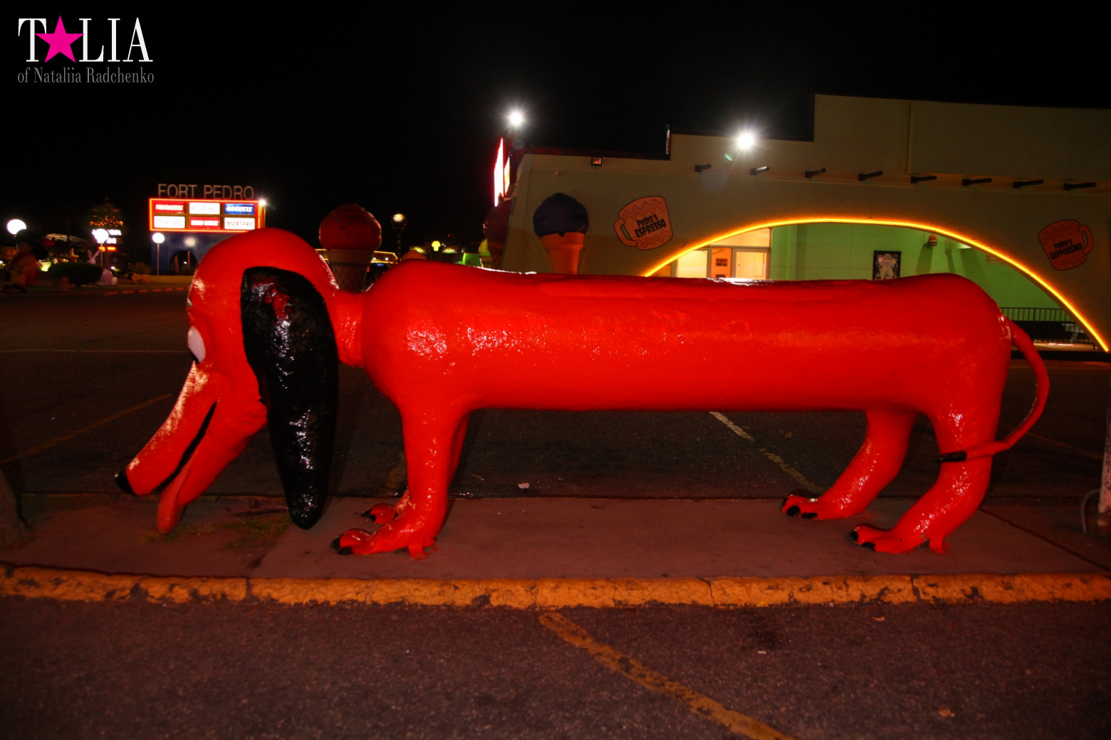 ''South of the Border". The middle of the way from New York to Miami by car